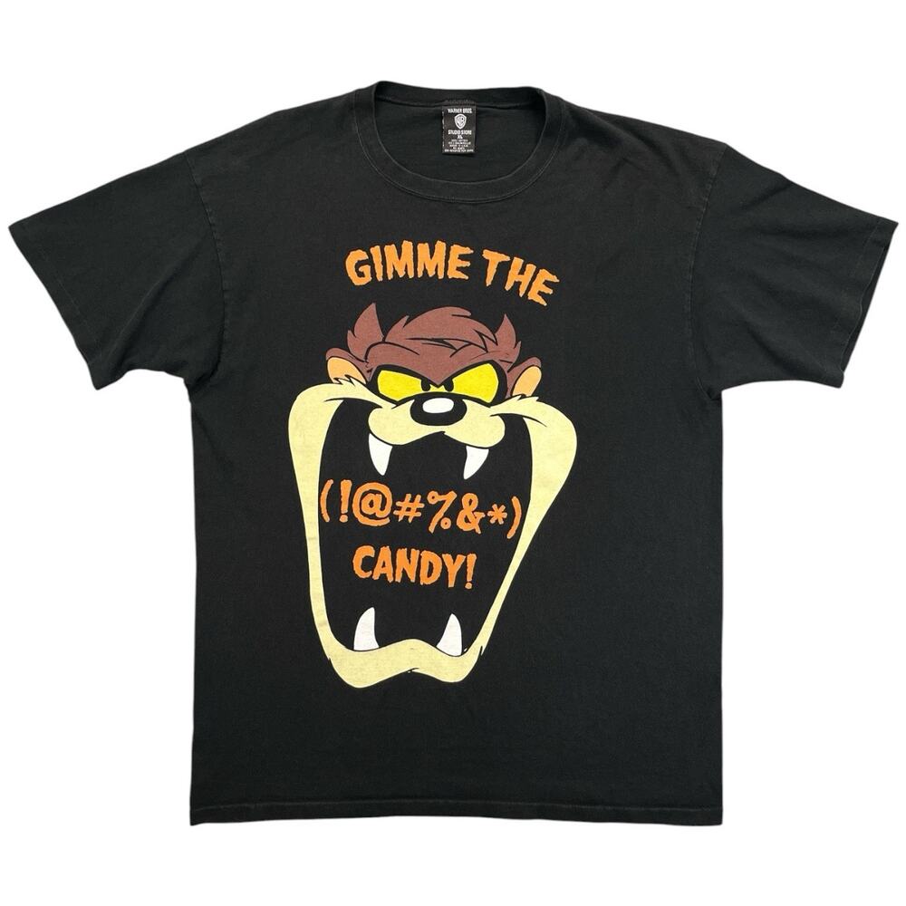 VNG Looney Tunes Taz Warner Bros Studio Store XL Halloween Gimme The Candy Shirt